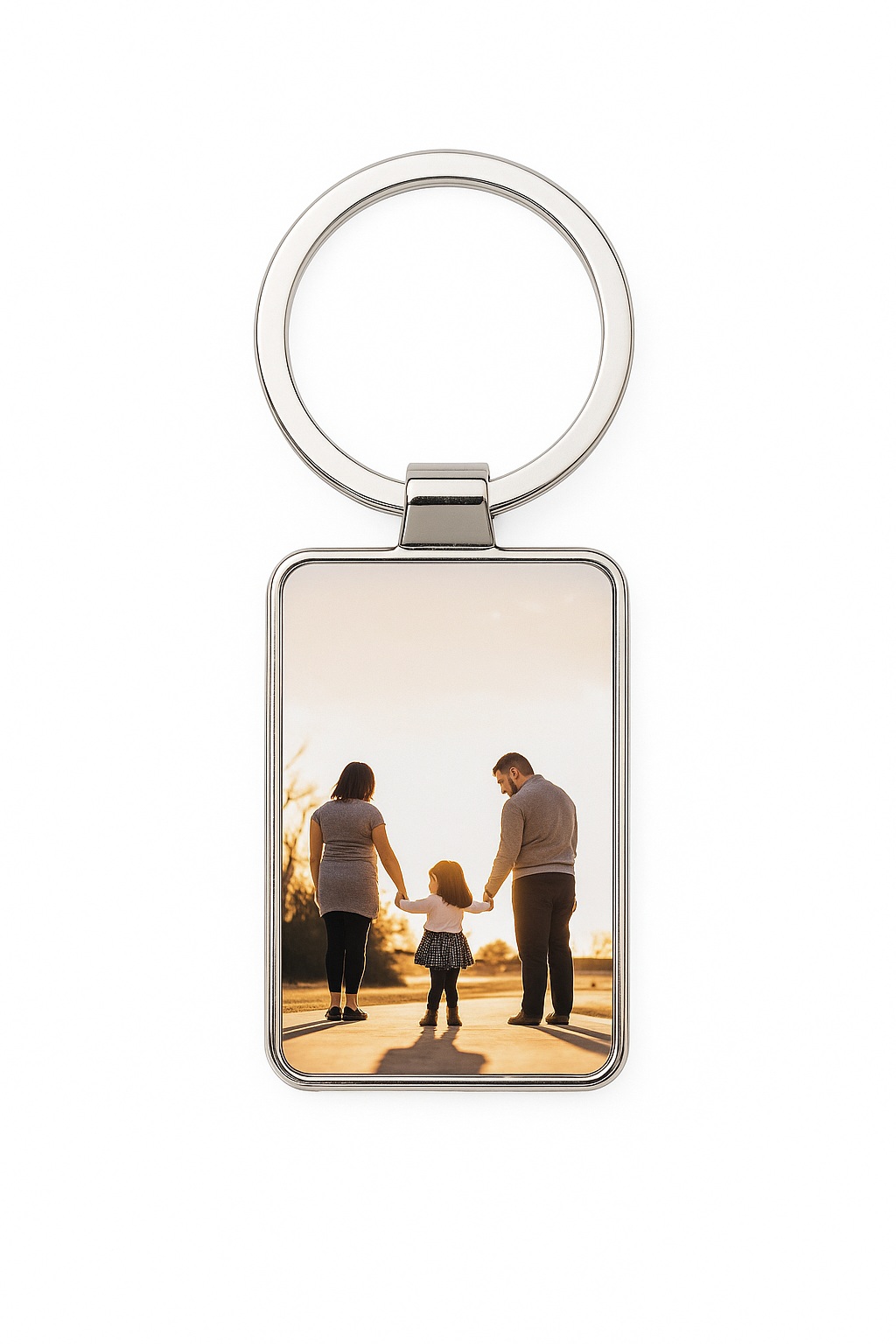 Sleutelhanger met foto - Rechthoek, Hart, Rond