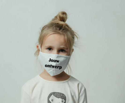 Mondkapje met tekst - Eigen ontwerp mondkapje