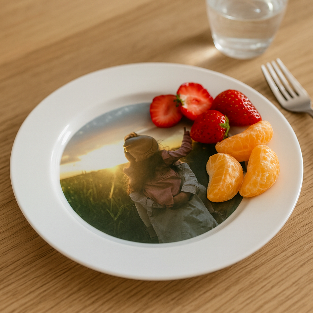 Bord met foto - Bord bedrukken - Keramiek bord bedrukken