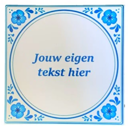 Tegeltje bedrukken - Tegeltje met tekst, foto of logo