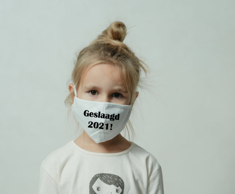 Mondkapje Geslaagd - Felicitatie Mondkapje
